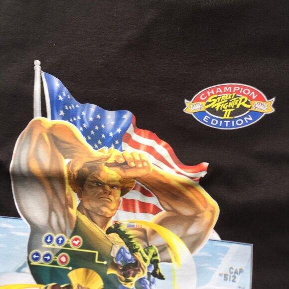 NEW Satruday Morning Cards Street Fighter Guile Men's Medium T-Shirt - Picture 4 of 7